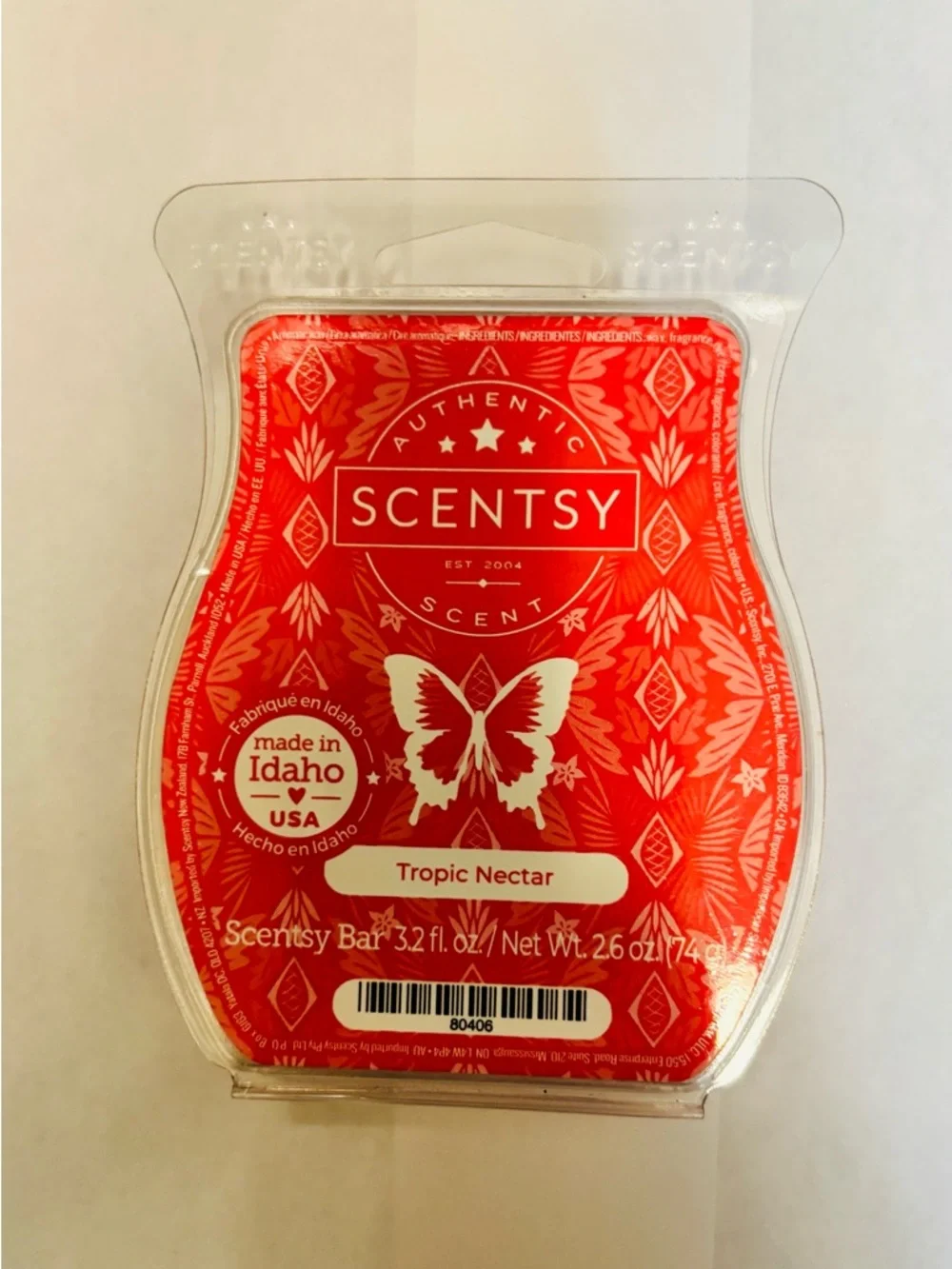 Scentsy Wax Melt Bars Trio Maple Rum Cake, Cinnamon Buttercream, Tropic Nectar